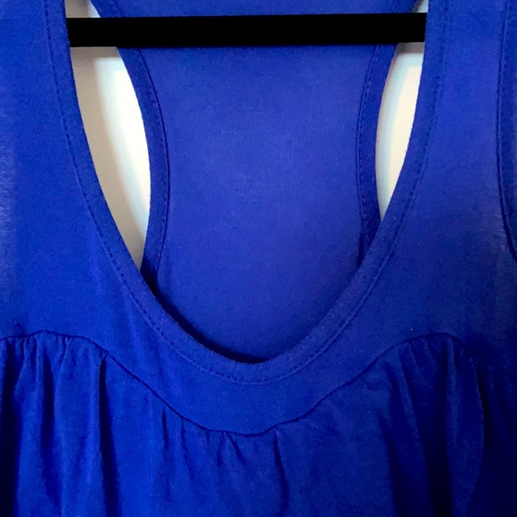 Talula Royal Blue Ruffle Tank - Picture 3 of 8